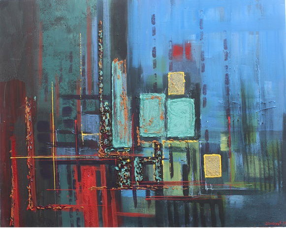 מופשט וטכניקה מעורבת