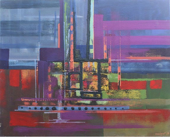 מופשט וטכניקה מעורבת