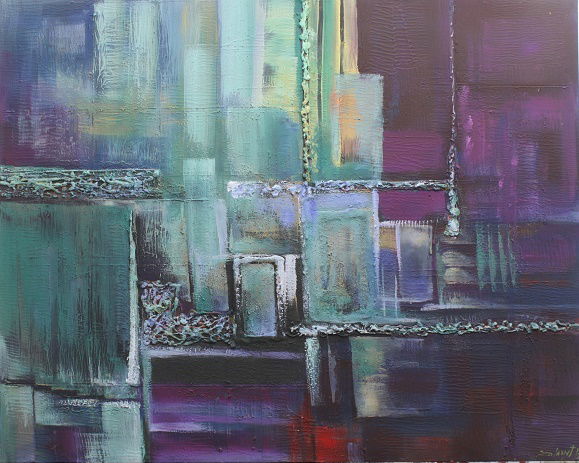 מופשט וטכניקה מעורבת