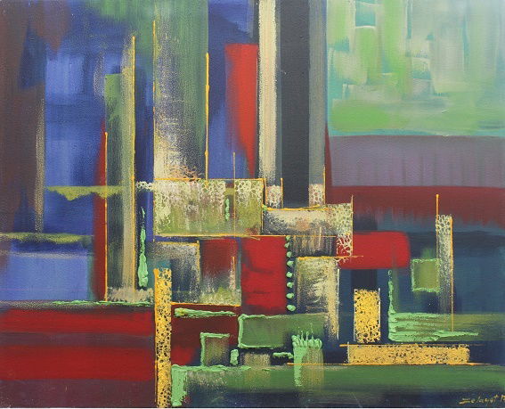 מופשט וטכניקה מעורבת