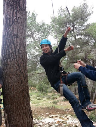 ropes course in amunision hill פעילות אתגרית בגבעת התחמושת