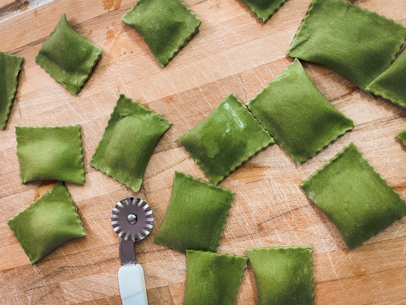 gefüllte Nudeln mit verschiedenen Füllungen