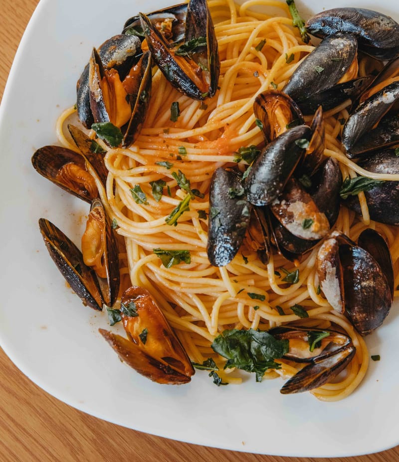 Spaghetti al Pomodoro e Cozze