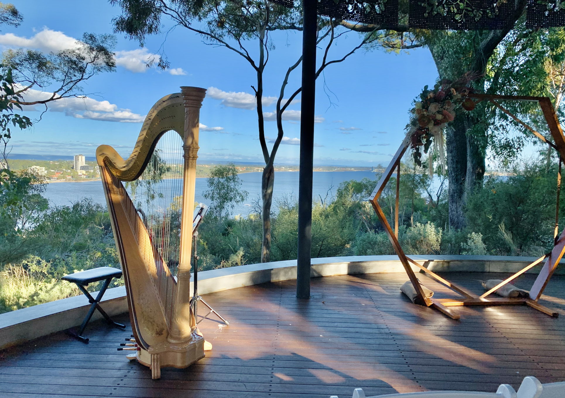 Outdoor Harp Setting at Kings Park