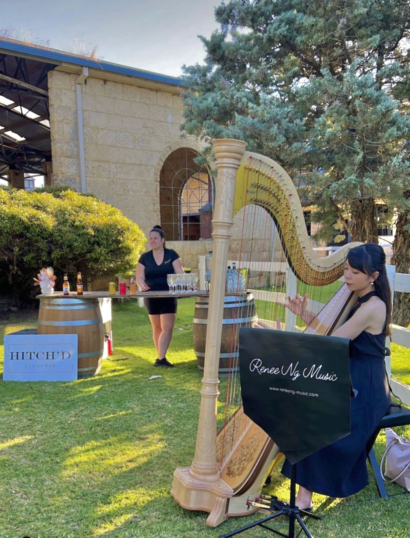 Harp Performance at Brookleigh Estate, Perth Oct 2023