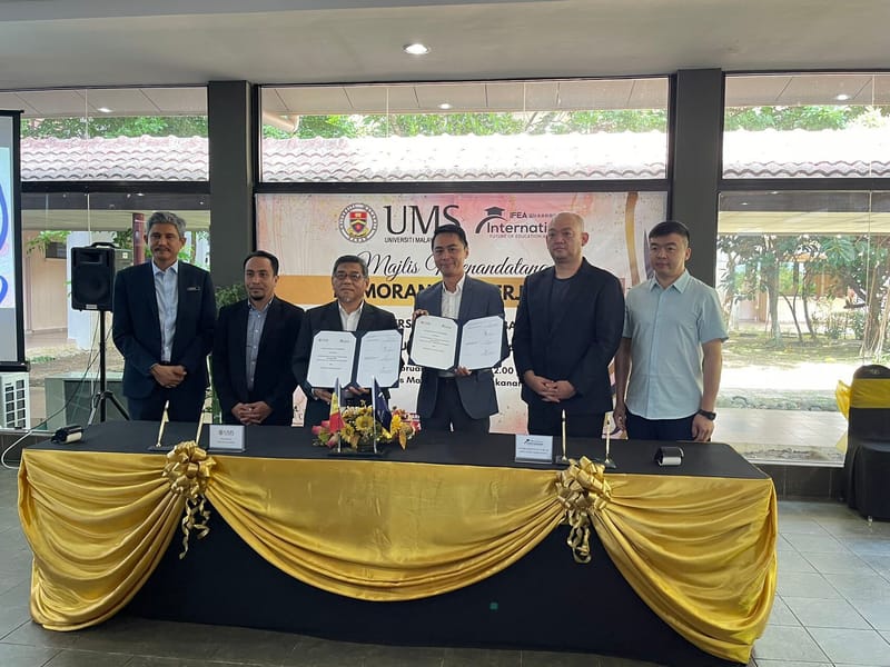 2023年2月14日与沙巴大学食品科学与营养学院协议备忘录