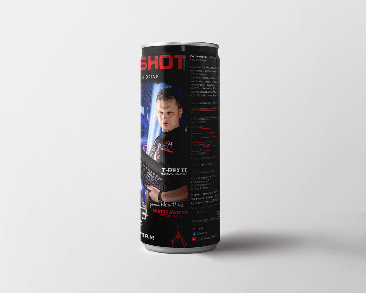 Zawsze miło się napić z puszki Mistrza Świata :)