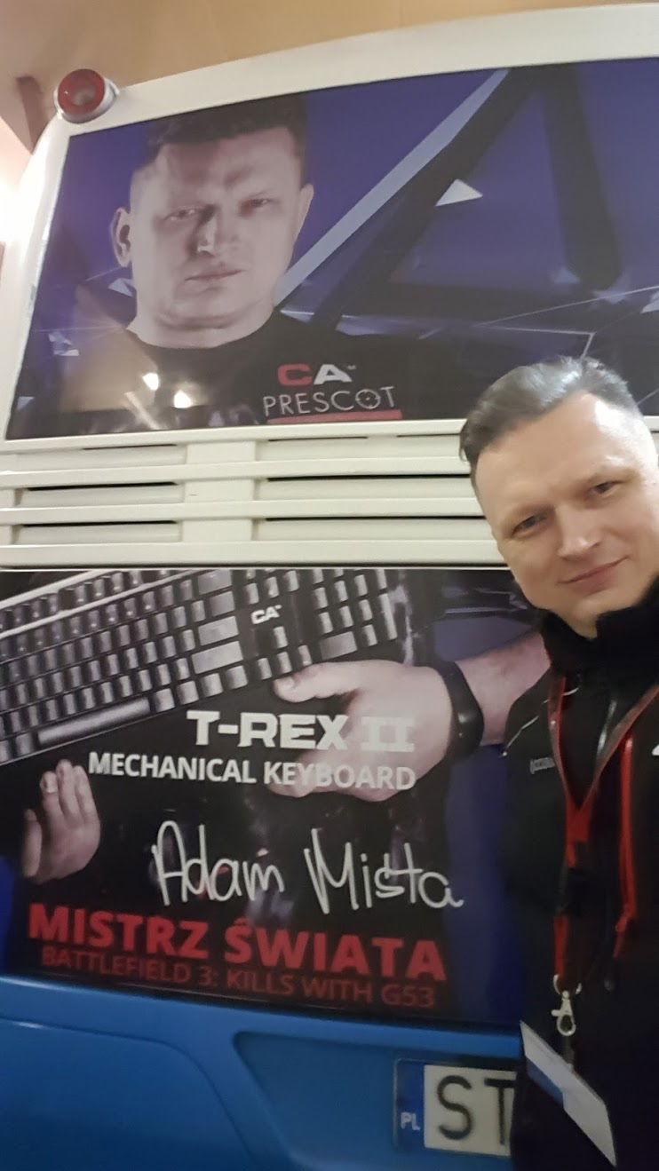 Tym autobusem woziłem gości IEM2019 prosto z dworca pod Spodek