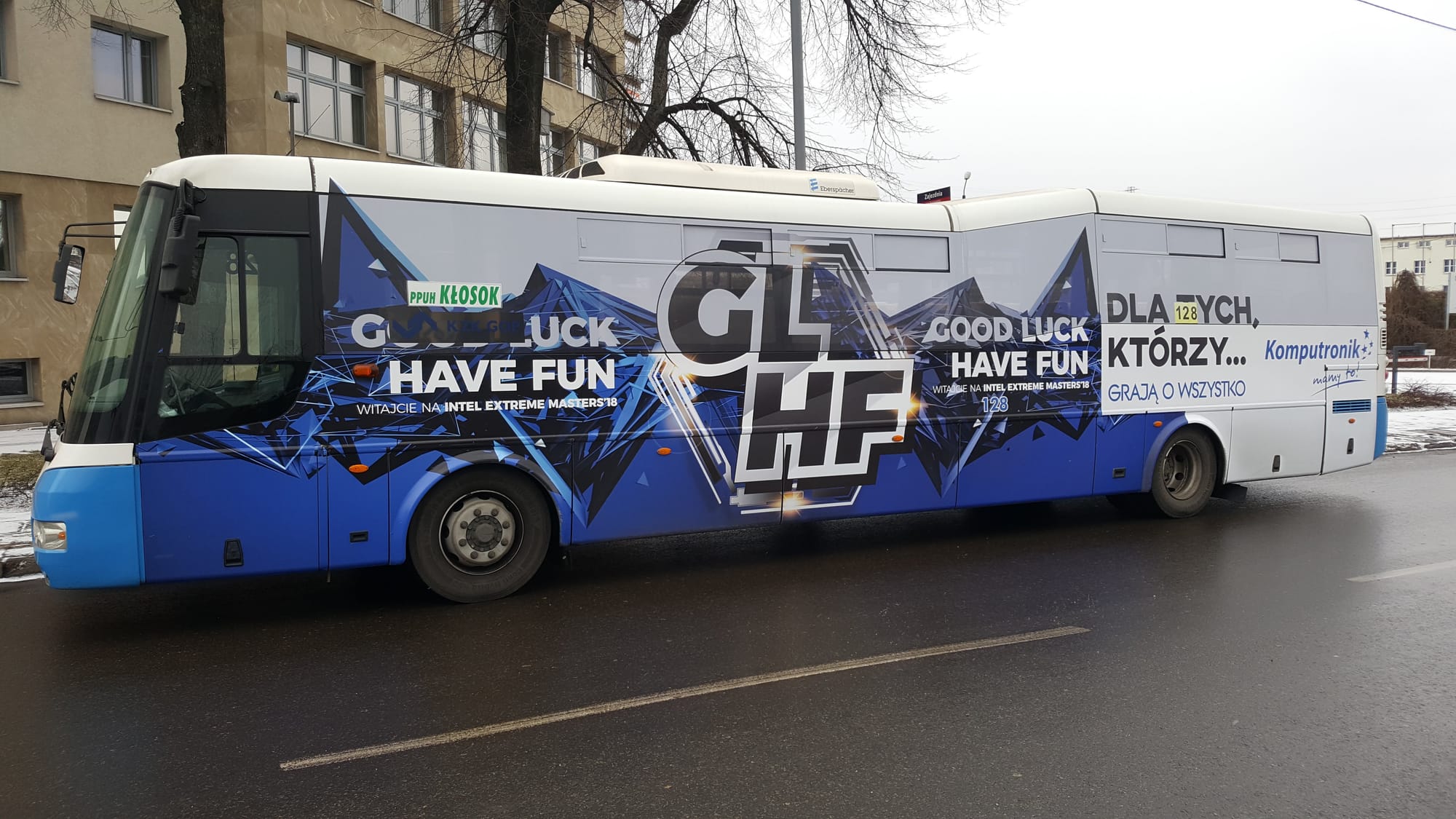 Tym autobusem woziłem gości IEM2019 prosto z dworca pod Spodek