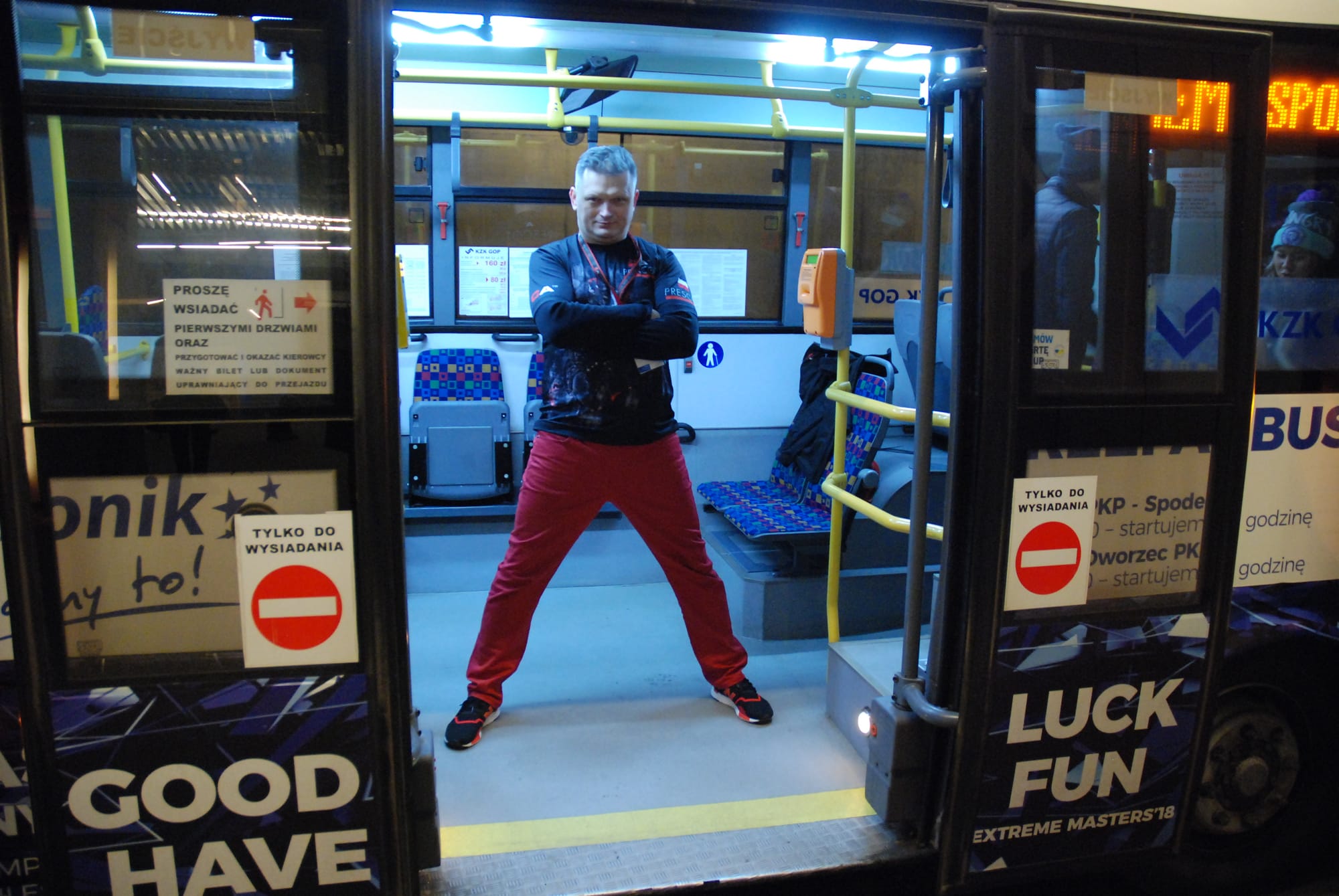 Tym autobusem woziłem gości IEM2019 prosto z dworca pod Spodek