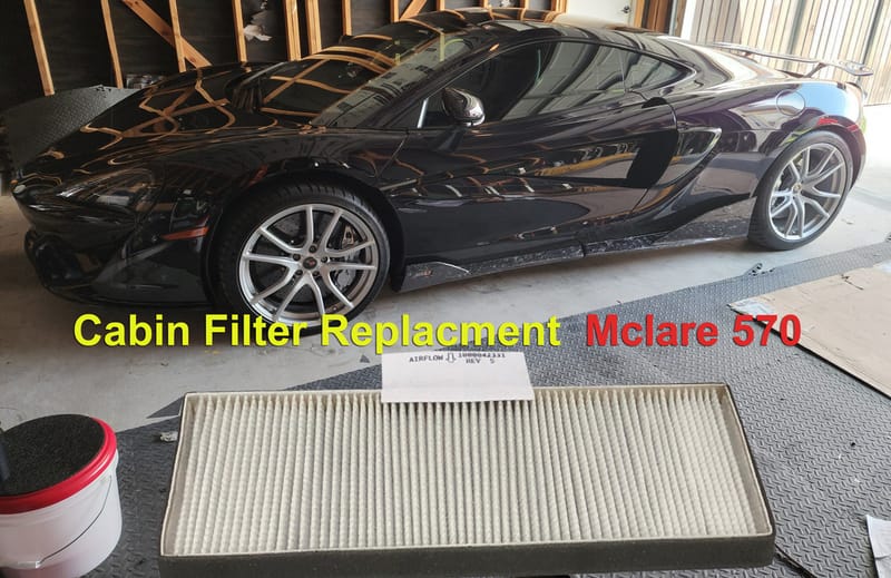 How to replace mclaren 570 Air cabin filter