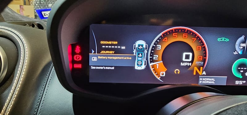 Mclaren 570 Battery managment active Fault