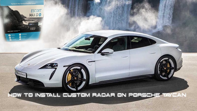 How to install custom radar Porsche Taycan