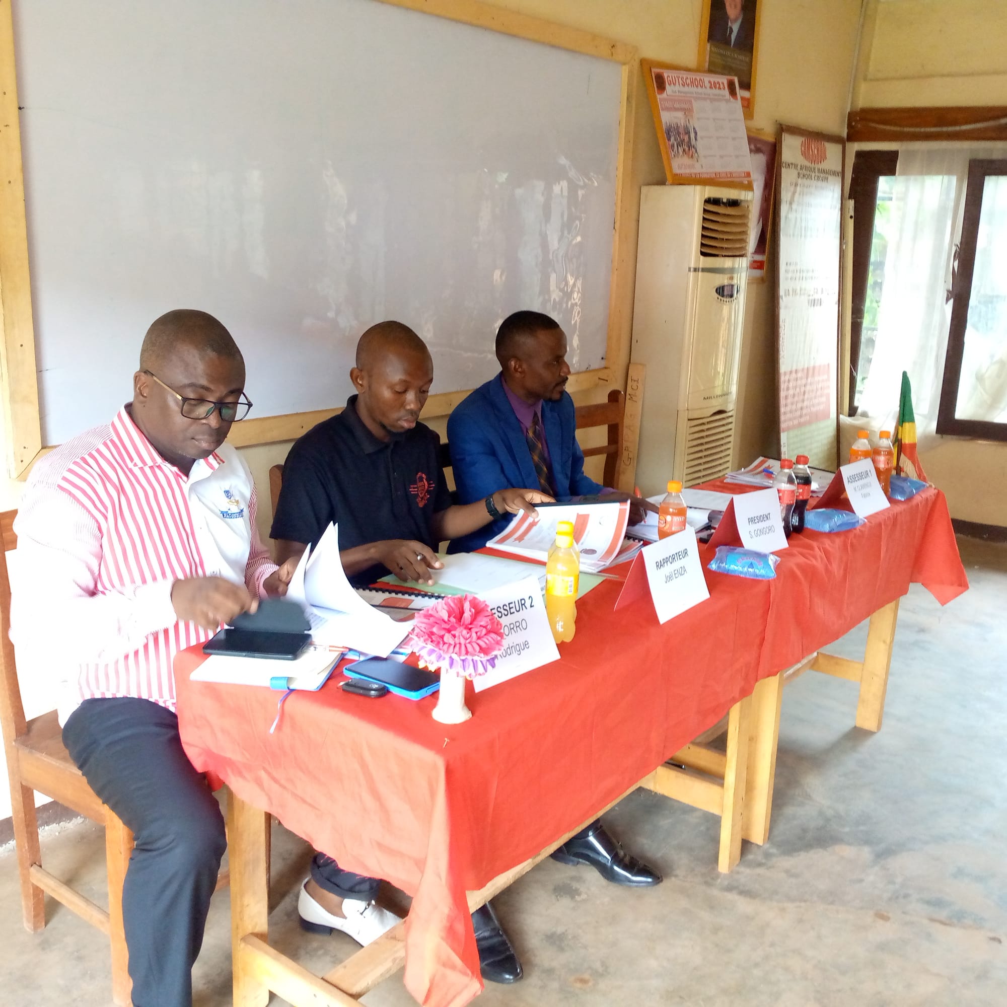 Les membres du Jury de la Licence 2 en union 3 de la Gestion Logistique et Transport