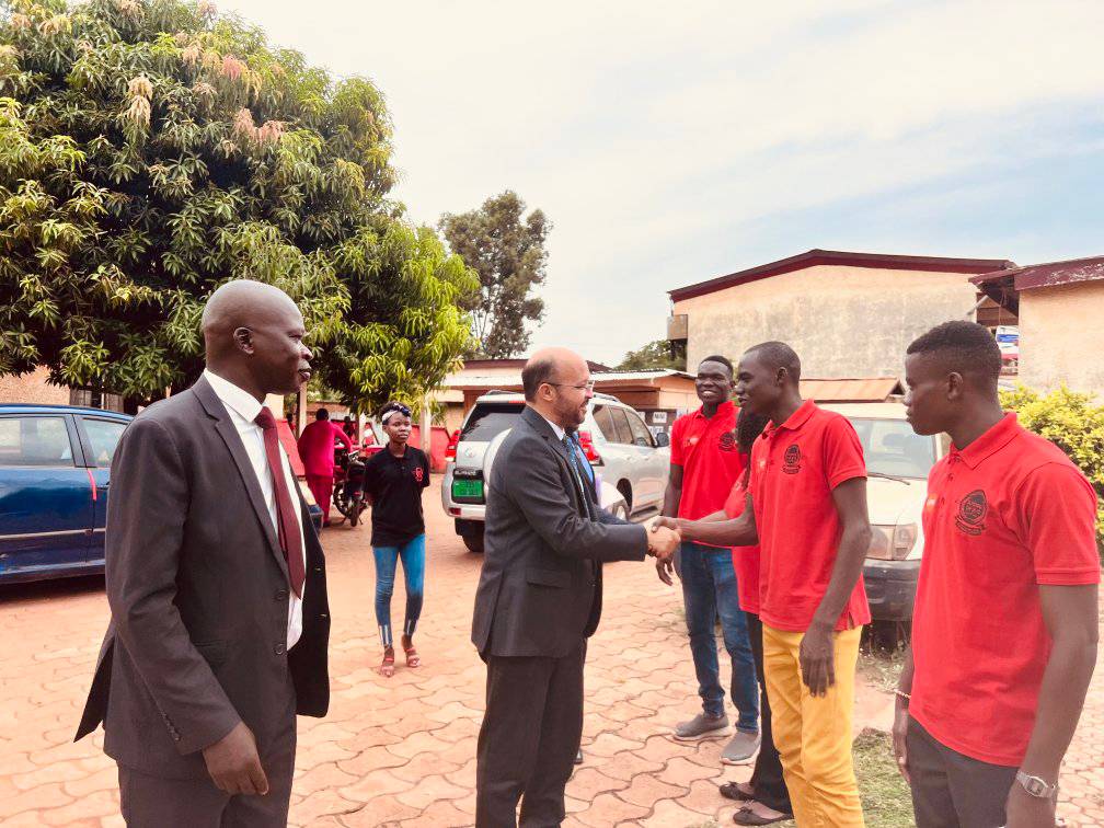Visite du Représentant de l' #unfpaCentralAfricaRepublic Dr Shible SAHABANI accompagné du Responsable des programmes jeunes Dr Alexis NAÏSSEM (26 mai 2023)