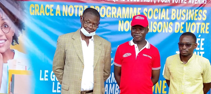 Conférence de presse du Samedi 02 Octobre 2021 à Camschool sur le partenariat signé avec le Centre Yunus