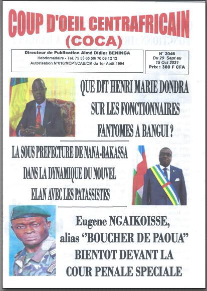 QUE DIT HENRI MARIE DONDRA SUR LES FONCTIONNAIRES FANTOMES A BANGUI?