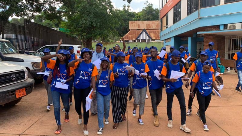 Plus de 150 étudiants bénéficient d'un stage à la société MoovAfricaCentrafrique (13 Juin 2023)