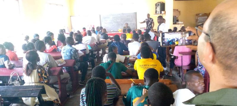 Visite de la MUNISCA pour une Causerie Educative sur cette problématique à l'endroit des étudiants dudit Institut.