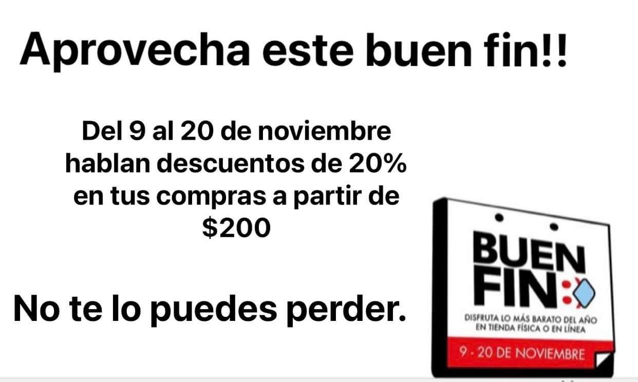 ¡Aprovecha este Buen Fin!