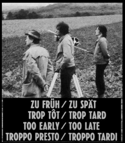1982-Trop tot trop tard-Ζαν-Μαρί Στράουμπ, Ντανιέλ Ουιγιέ