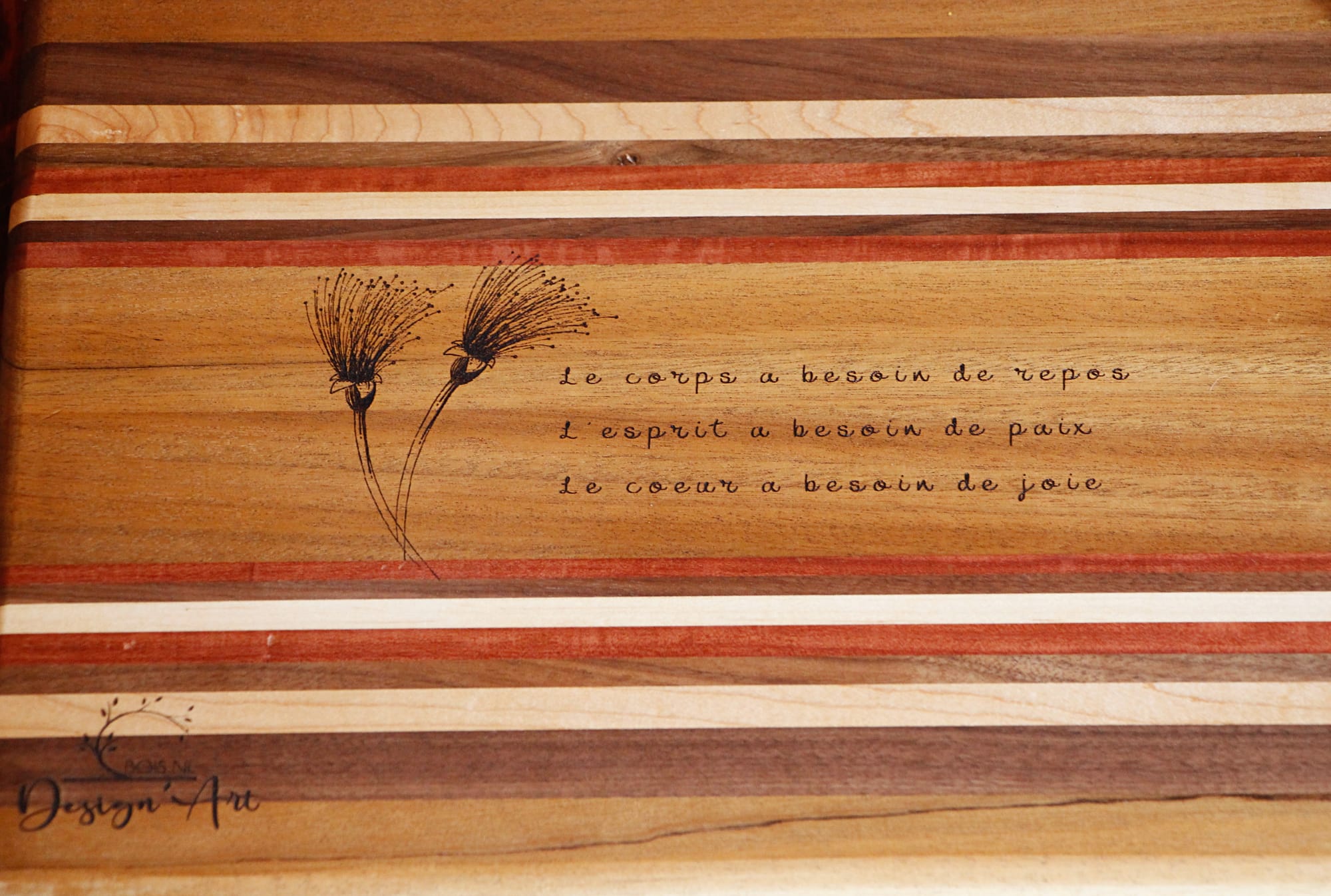 Pont de bain - bois luxueux