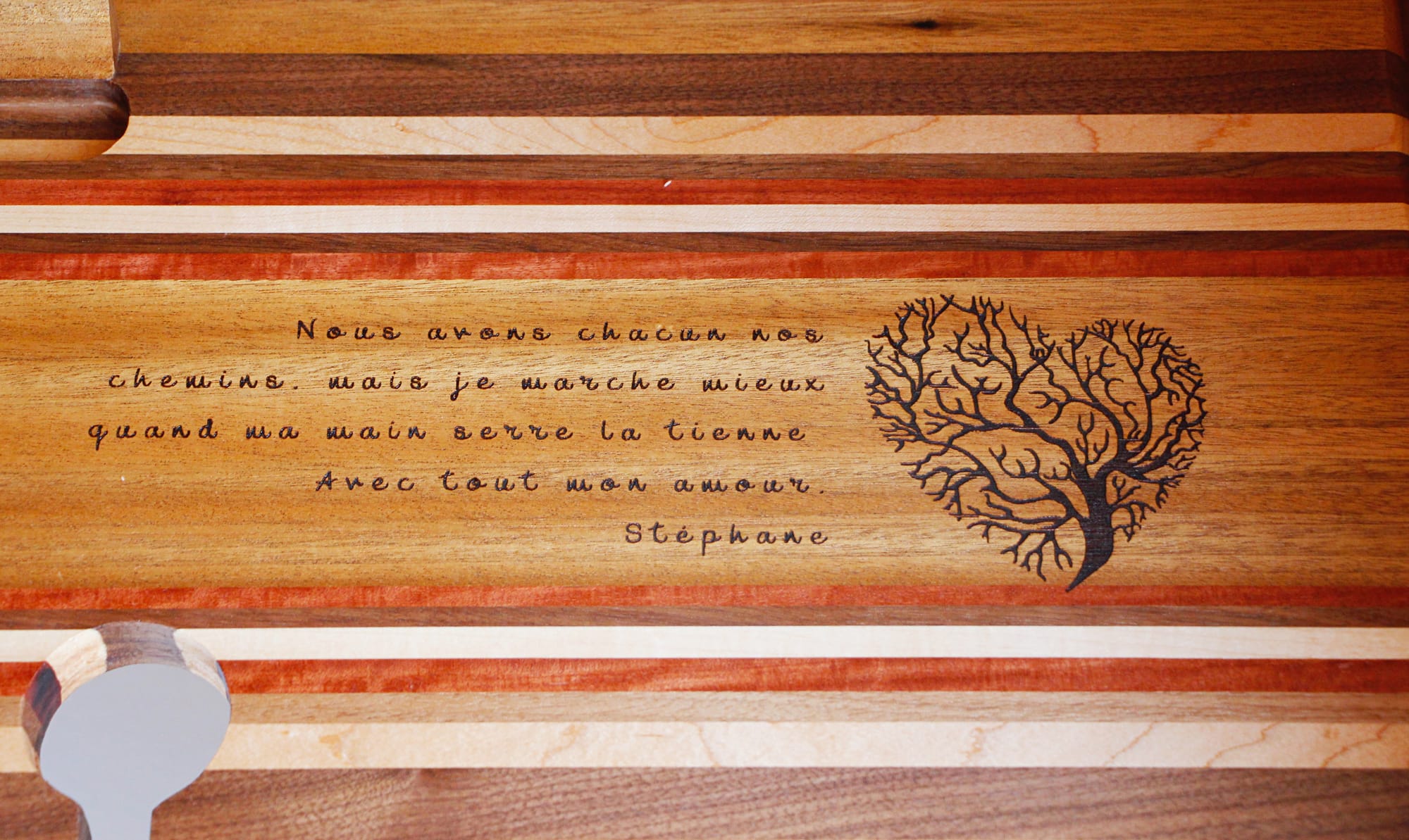 Pont de bain - bois luxueux