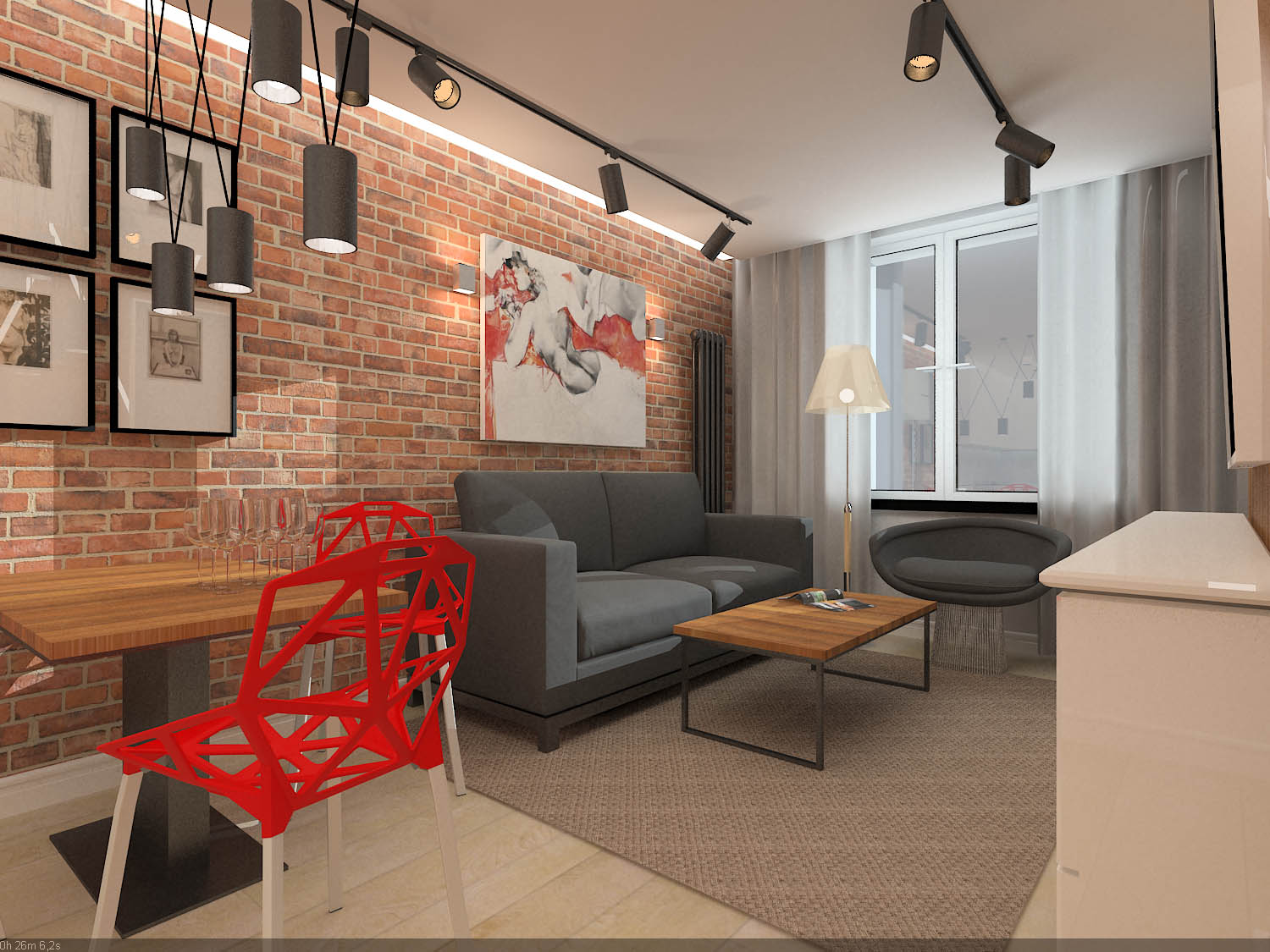 Apartament #18. 49 m2. Moscow 2019.