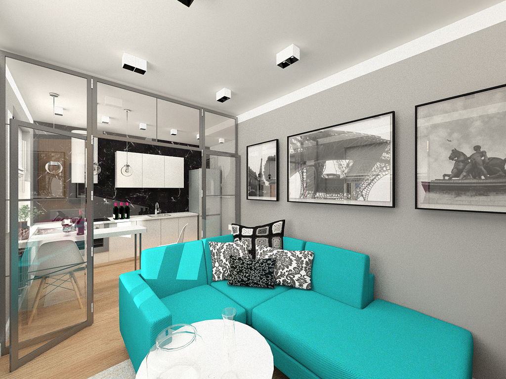 Apartment in Moscow New Cheremushki. 35 m2, 2019.