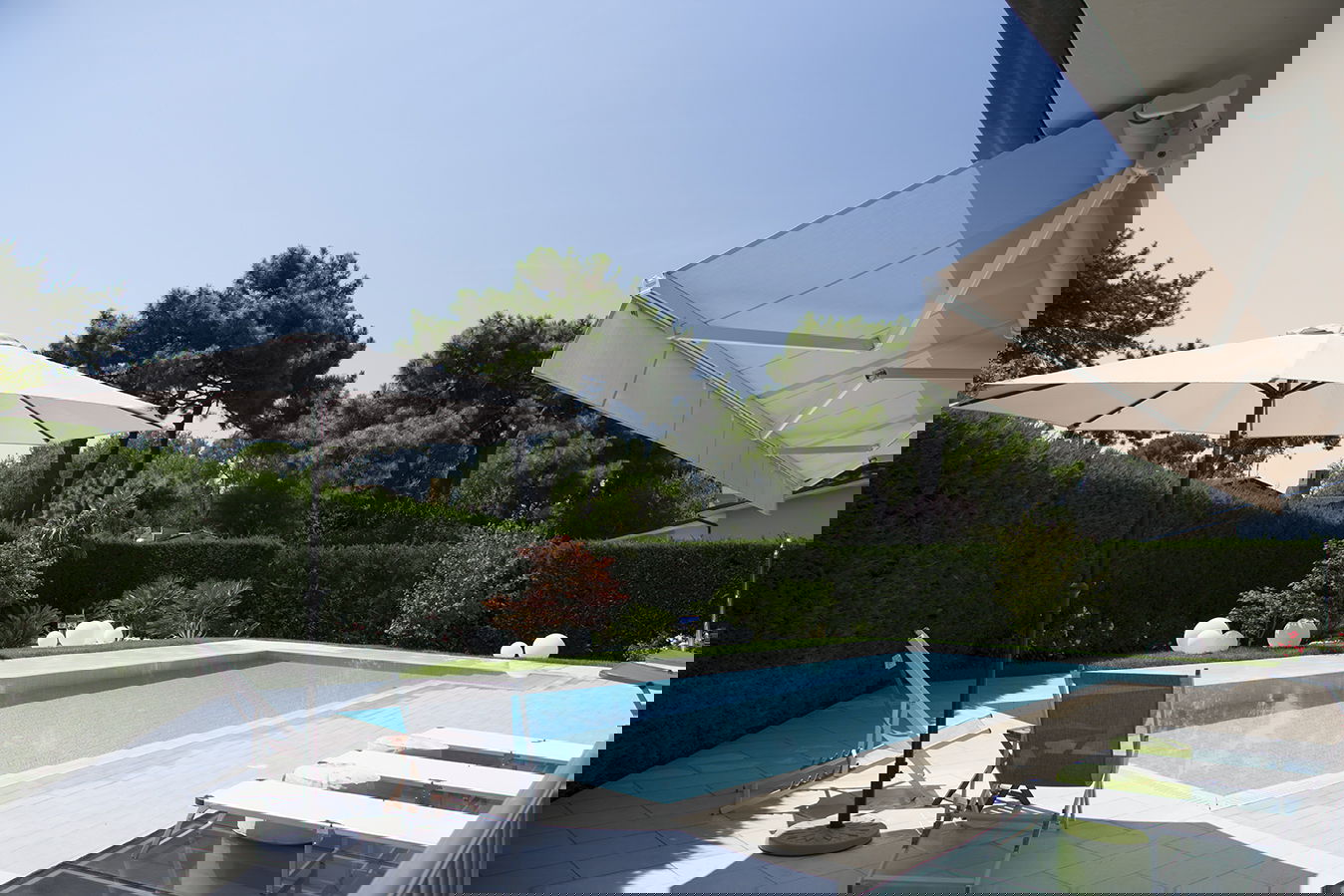 Private  residence with pool on the island of Albarella. Italy 2015.