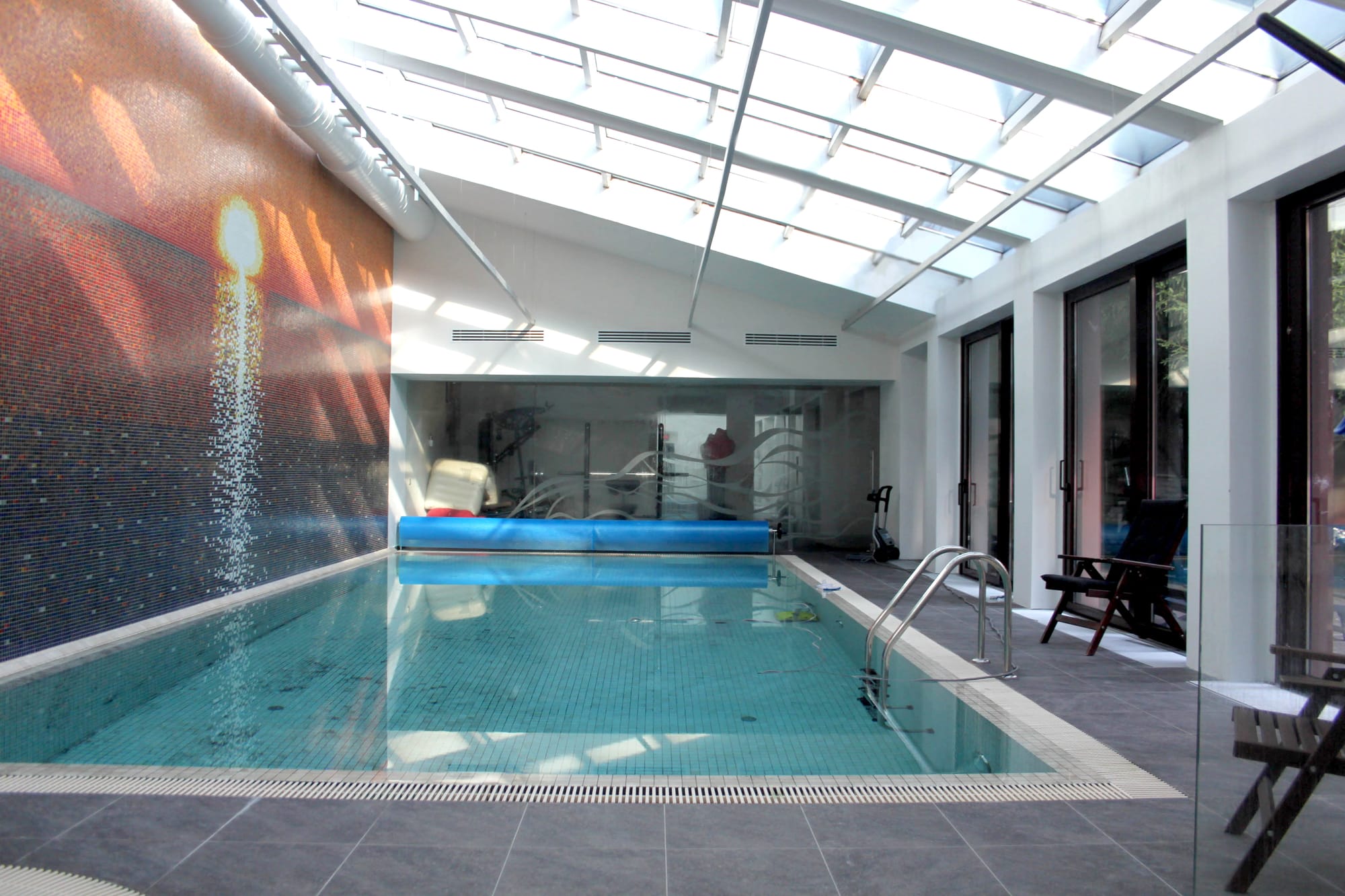 Private swimming pool. Moscow, Russia.