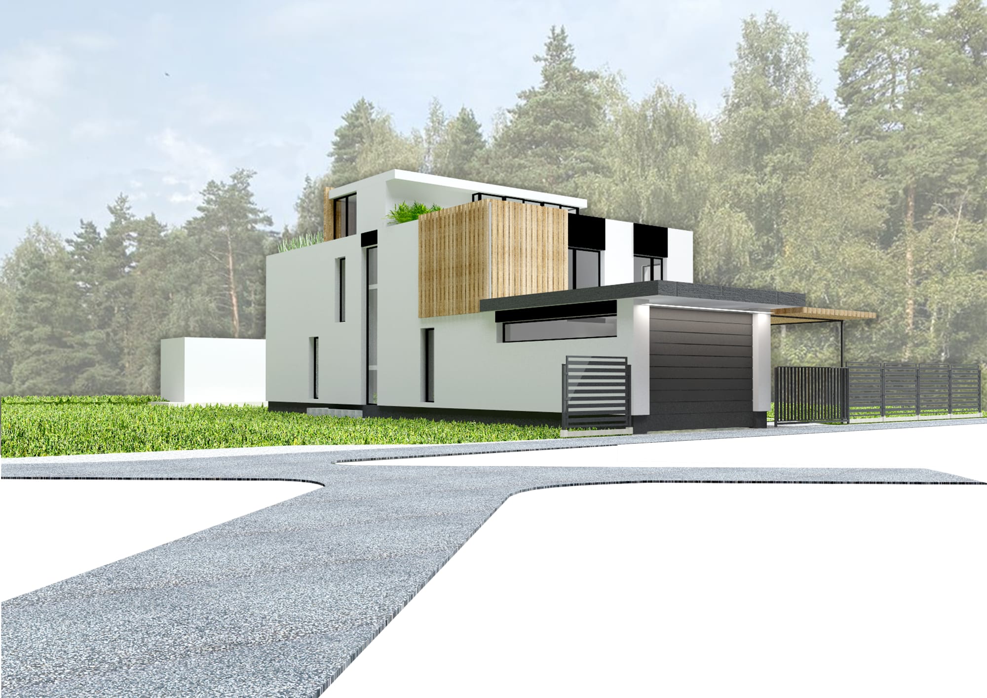 Cottage in the Moscow region. 320m2