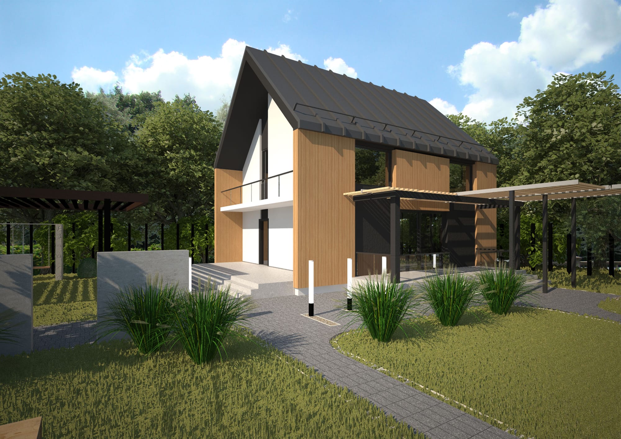 Private house project Leningrad region 120 m2 2021