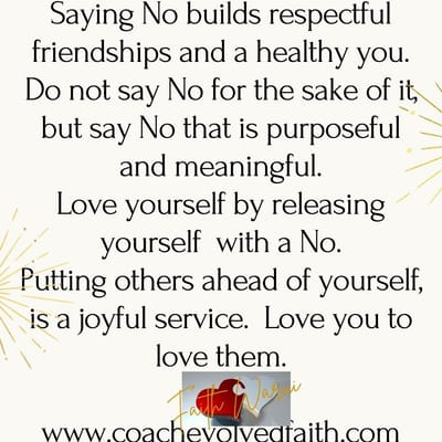 Day 6 Saying No.Lead Yourself With Self Love