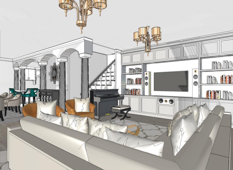 Családi ház belső tereinek átalakítása - Fábián Andrea lakberendezővel