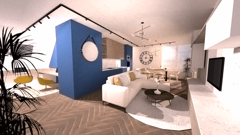 Mid_Century stílusú lakás átalakítása