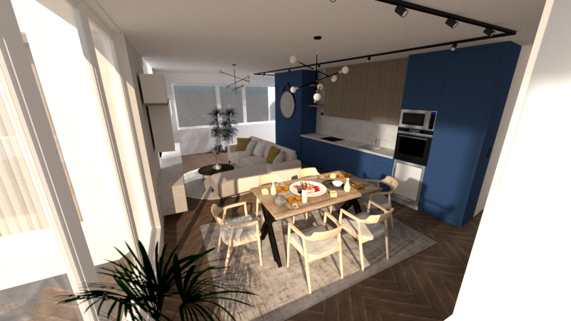 Mid_Century stílusú lakás átalakítása