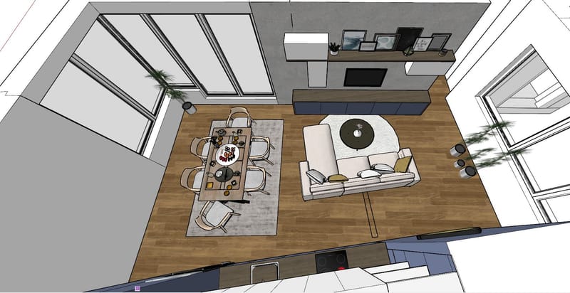 Mid_Century stílusú lakás átalakítása