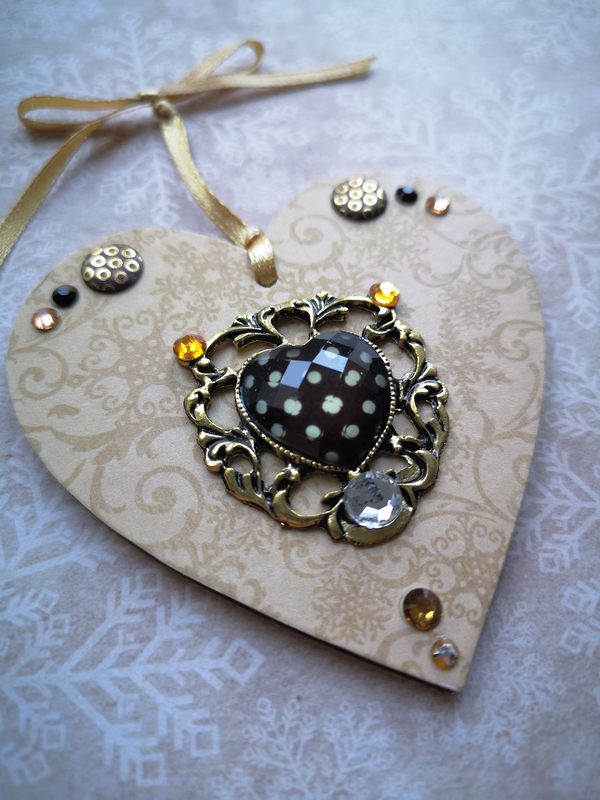 8x8cm Christmas Heart (#2)