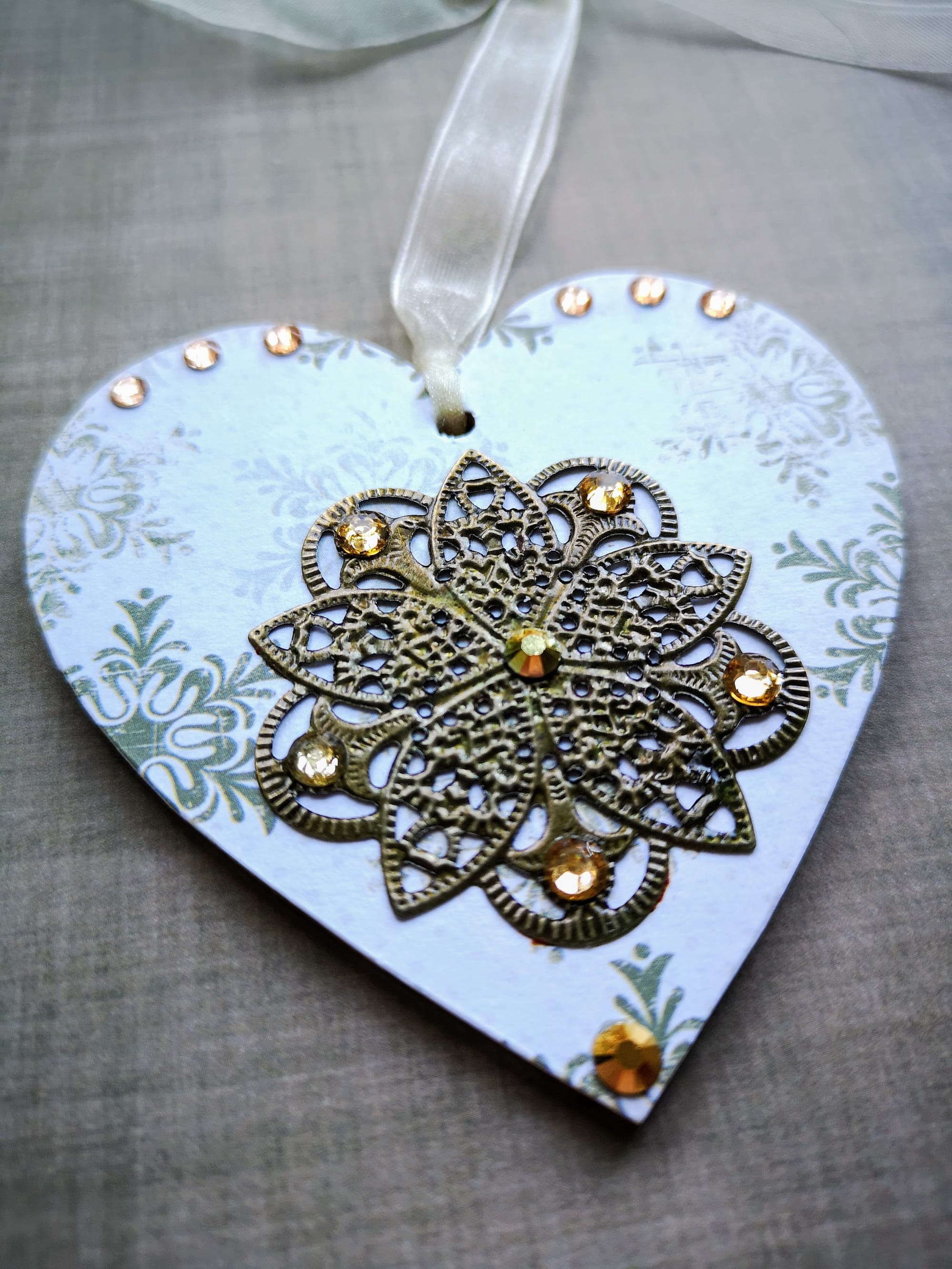 8x8cm Christmas Heart (#3)