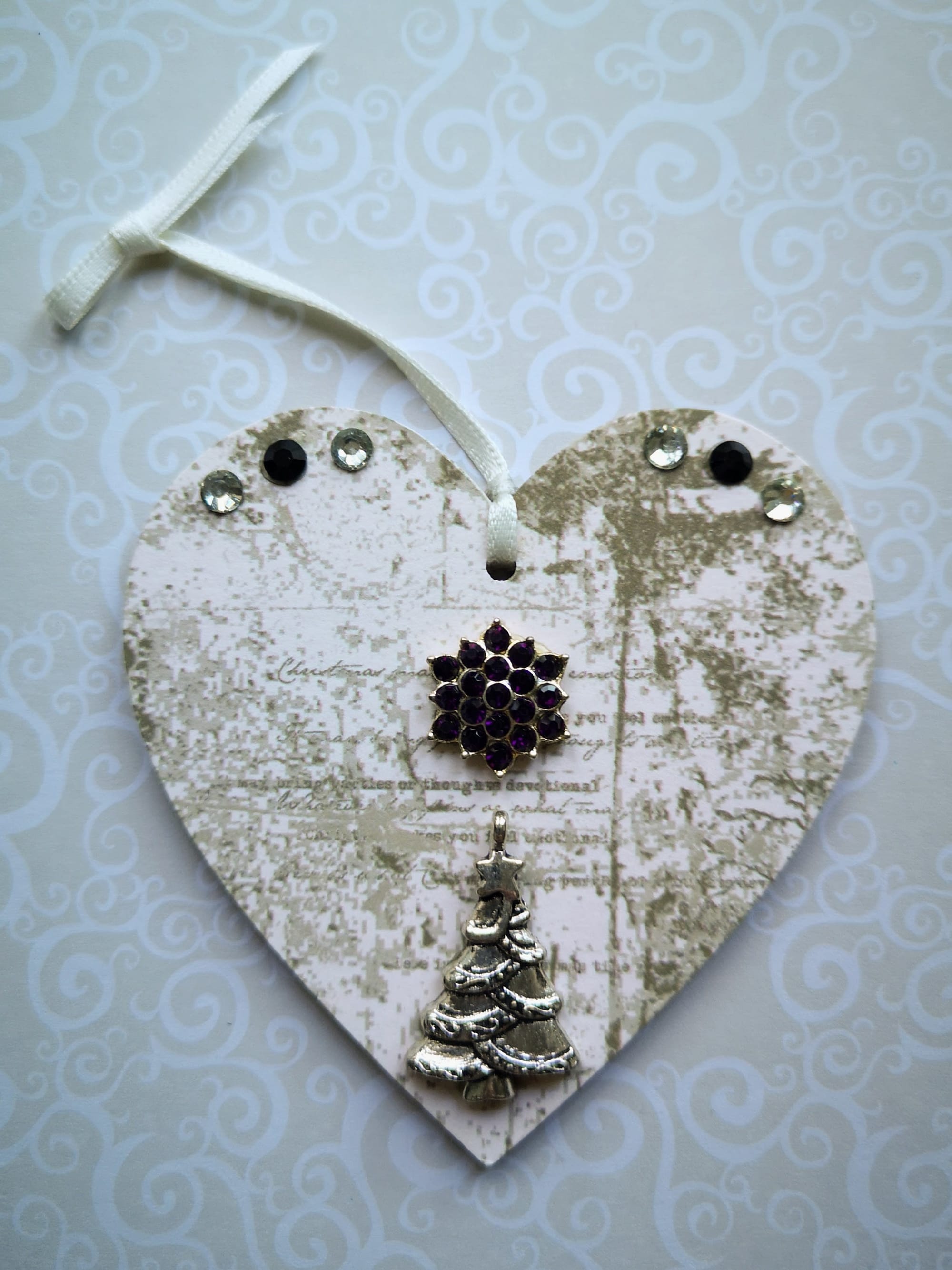 8x8cm Christmas Heart (#5)