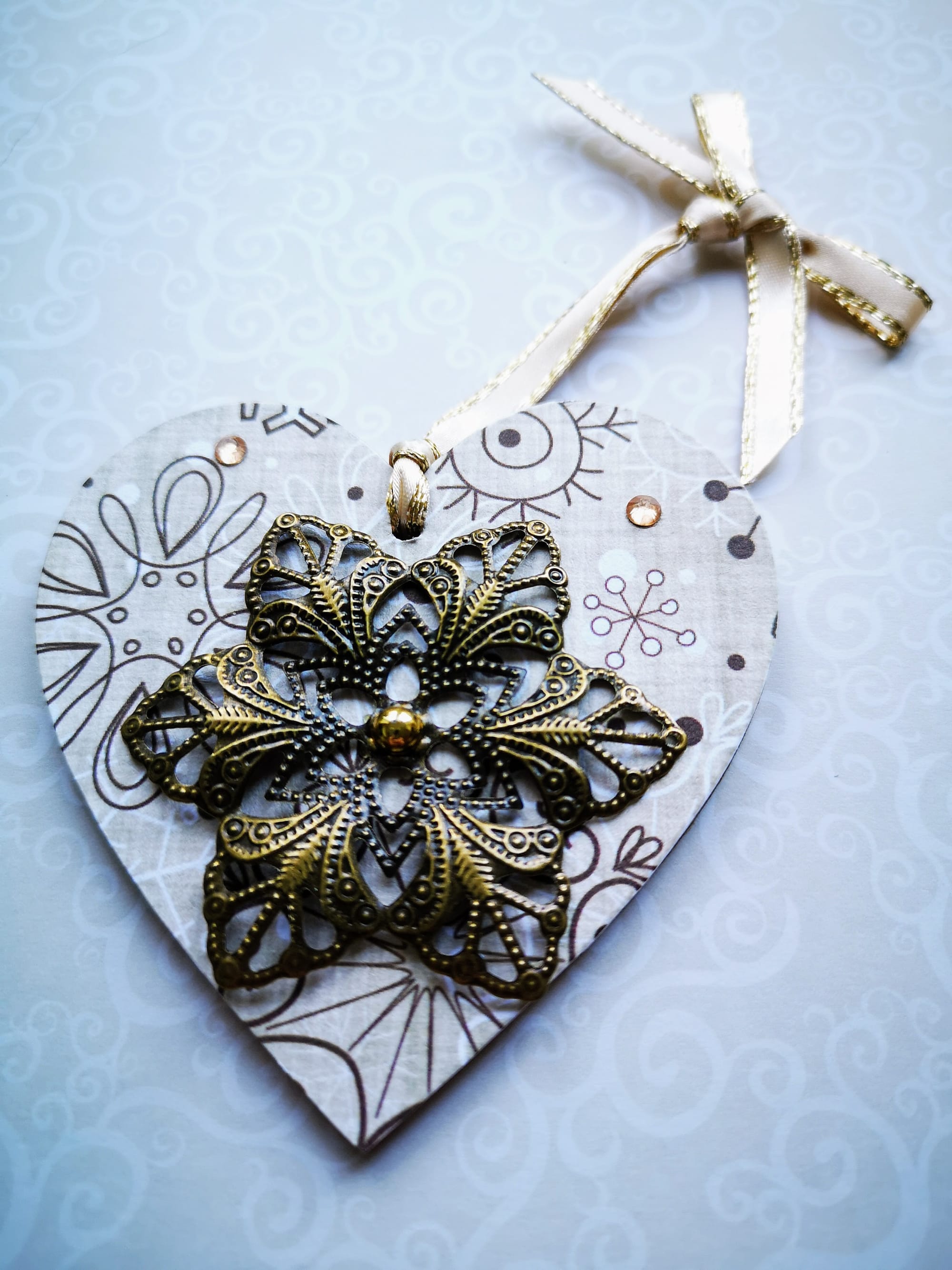 8x8cm Christmas Heart (#8)
