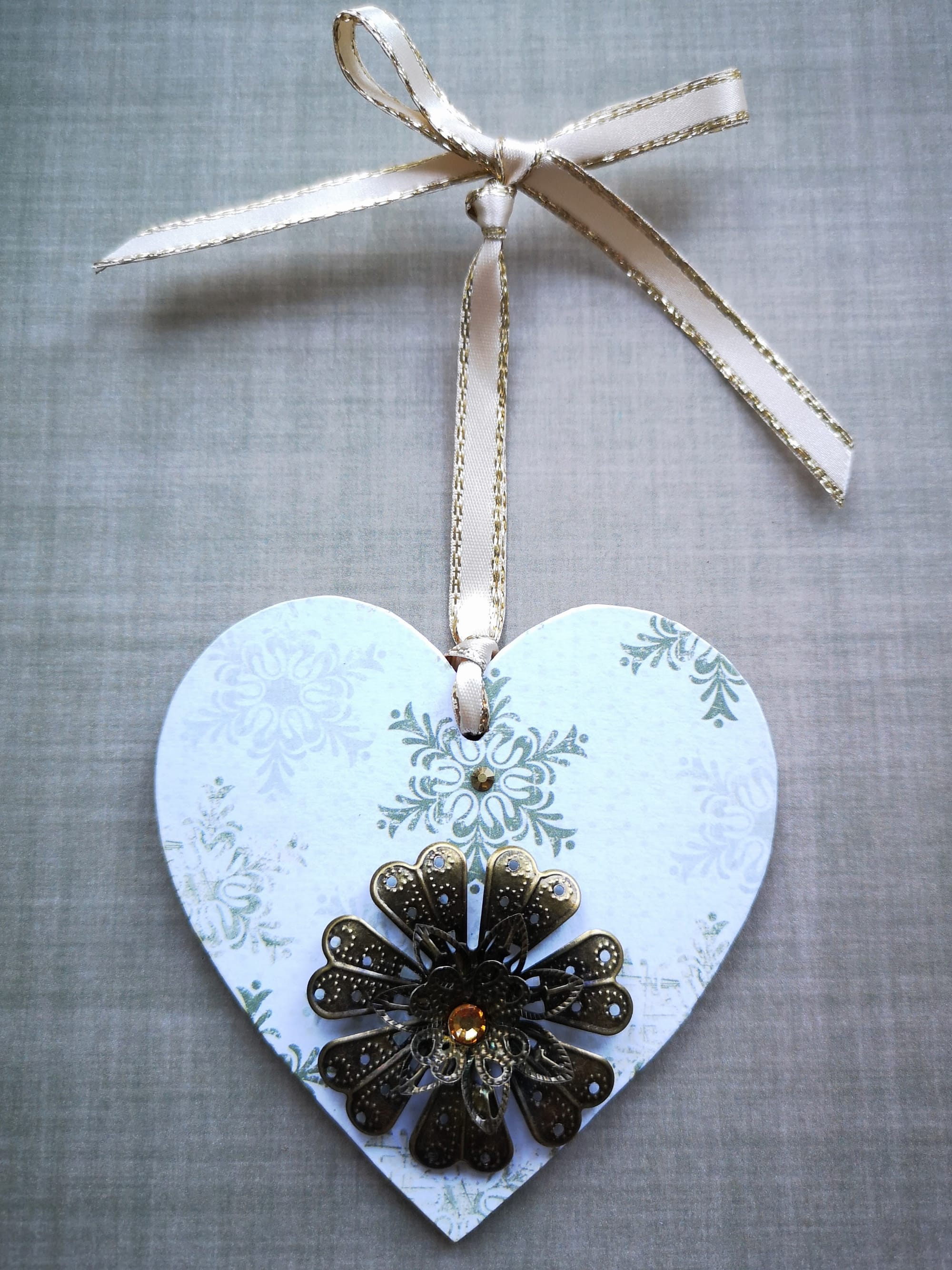 8x8cm Christmas Heart (#12)