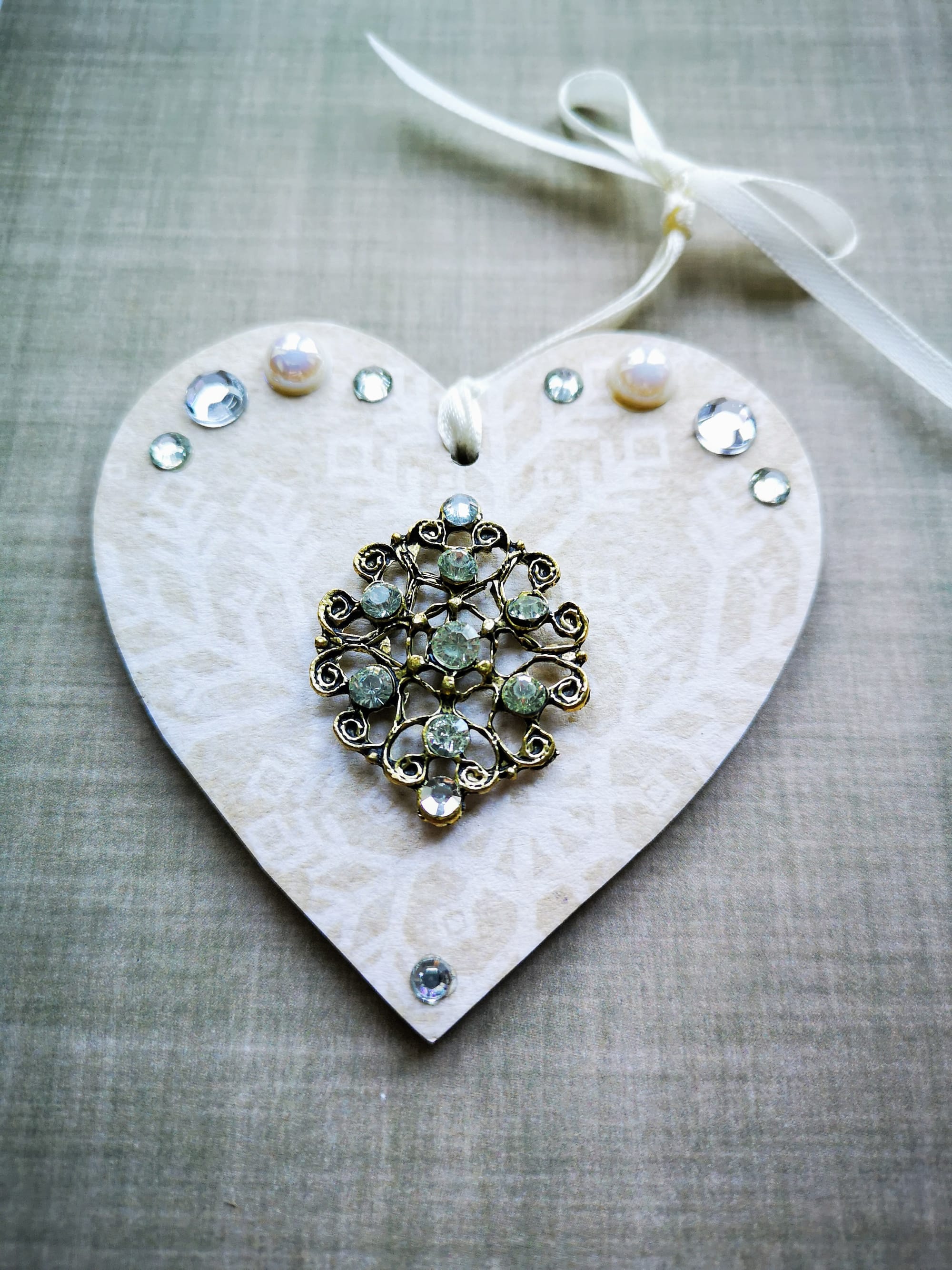 8x8cm Christmas Heart (#15)