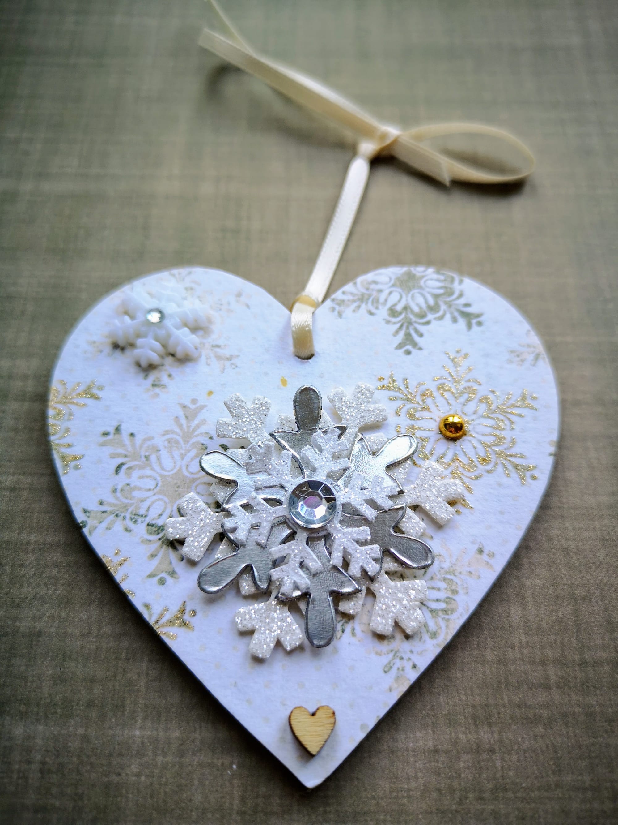8x8cm Christmas Heart (#20)