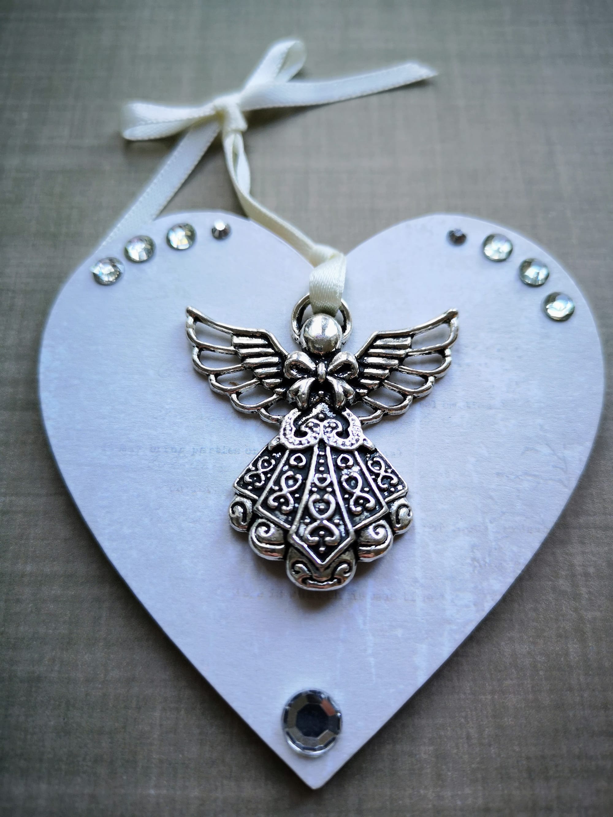 SOLD 8x8cm Christmas Heart (#21)