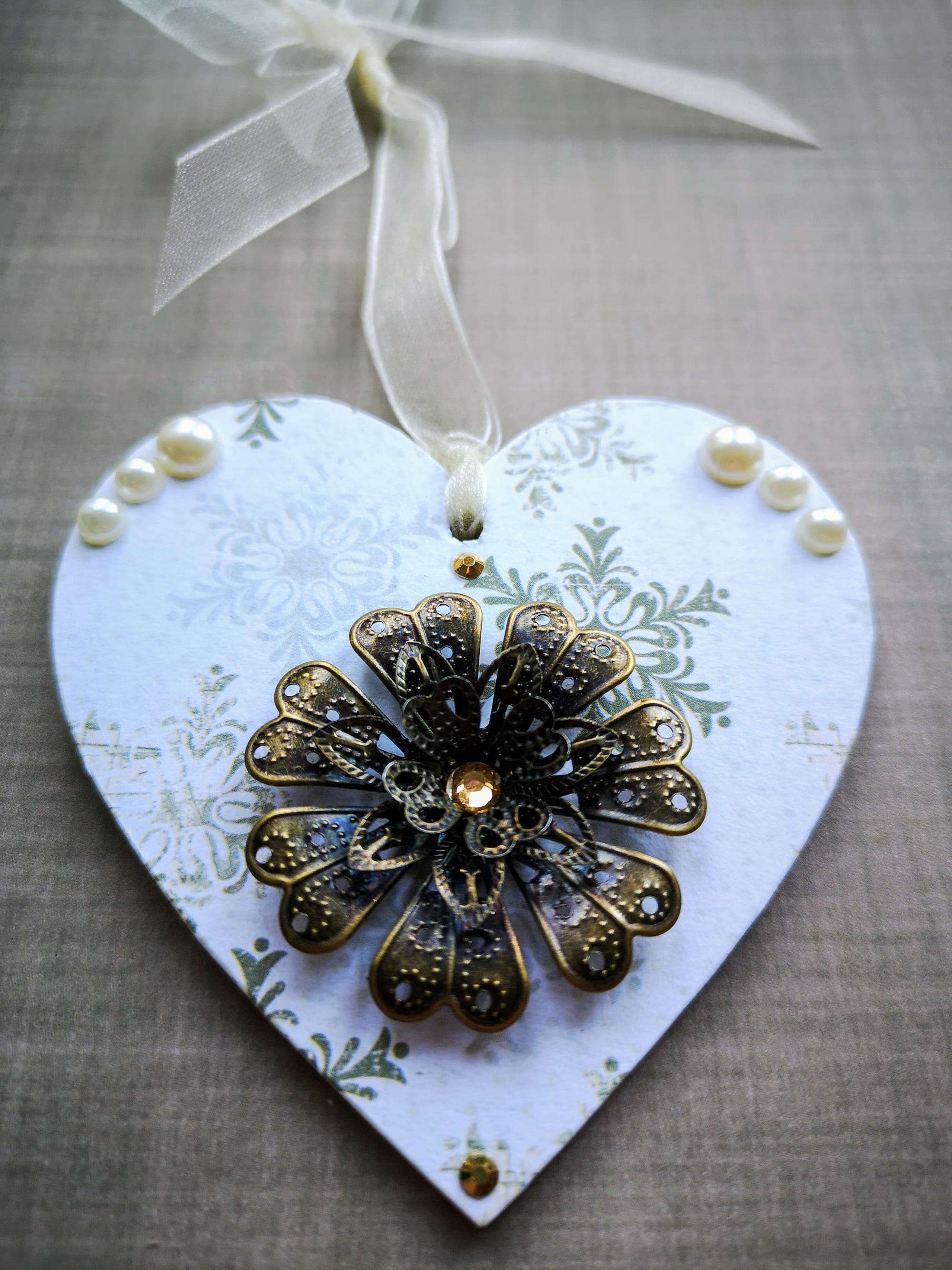 8x8cm Christmas Heart (#22)