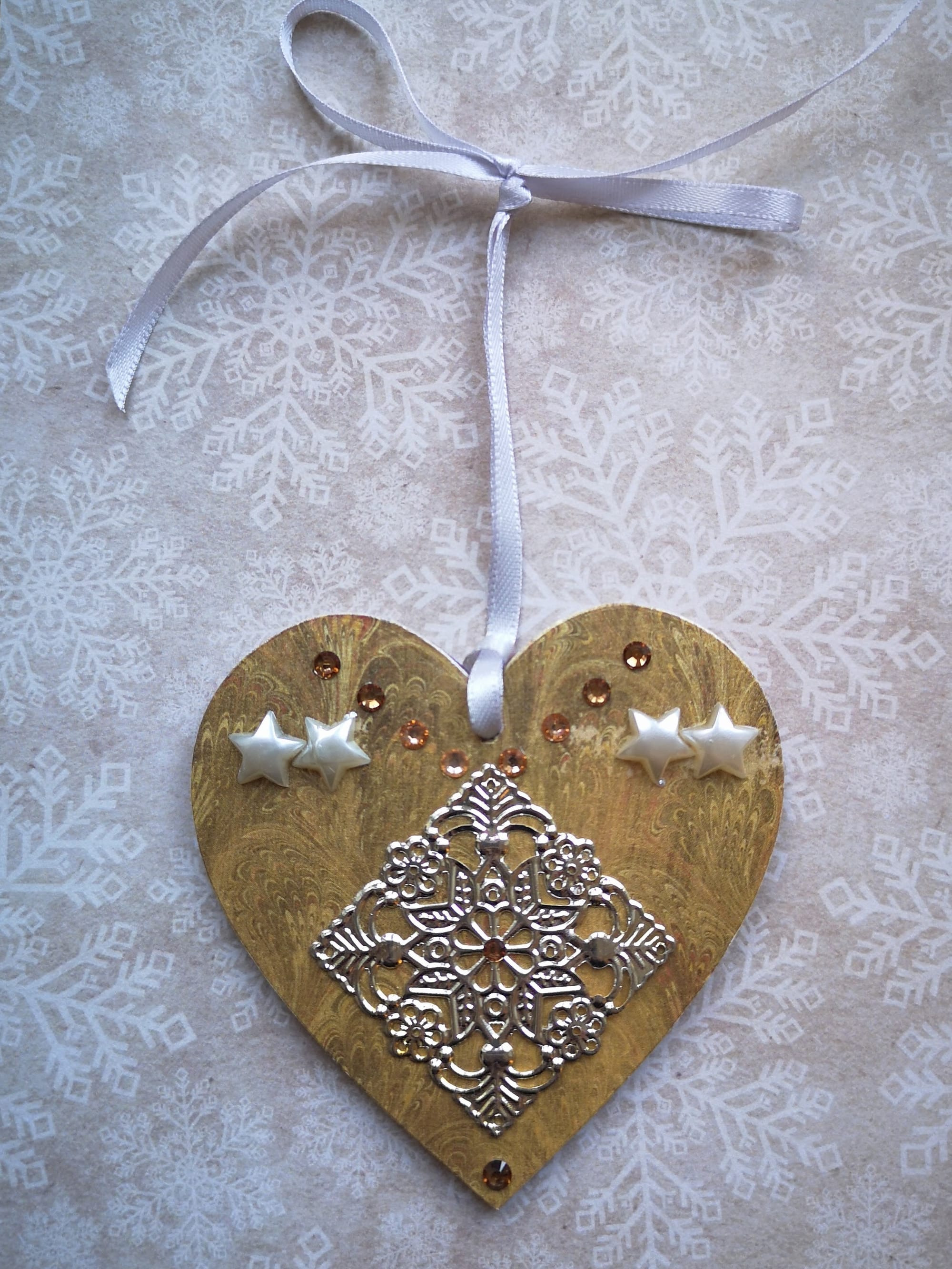 8x8cm Christmas Heart (#35)