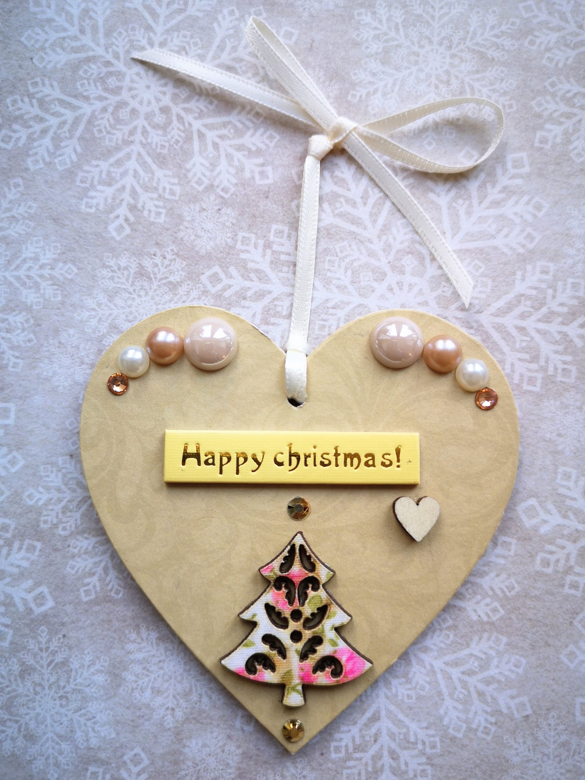 8x8cm Christmas Heart (#38)