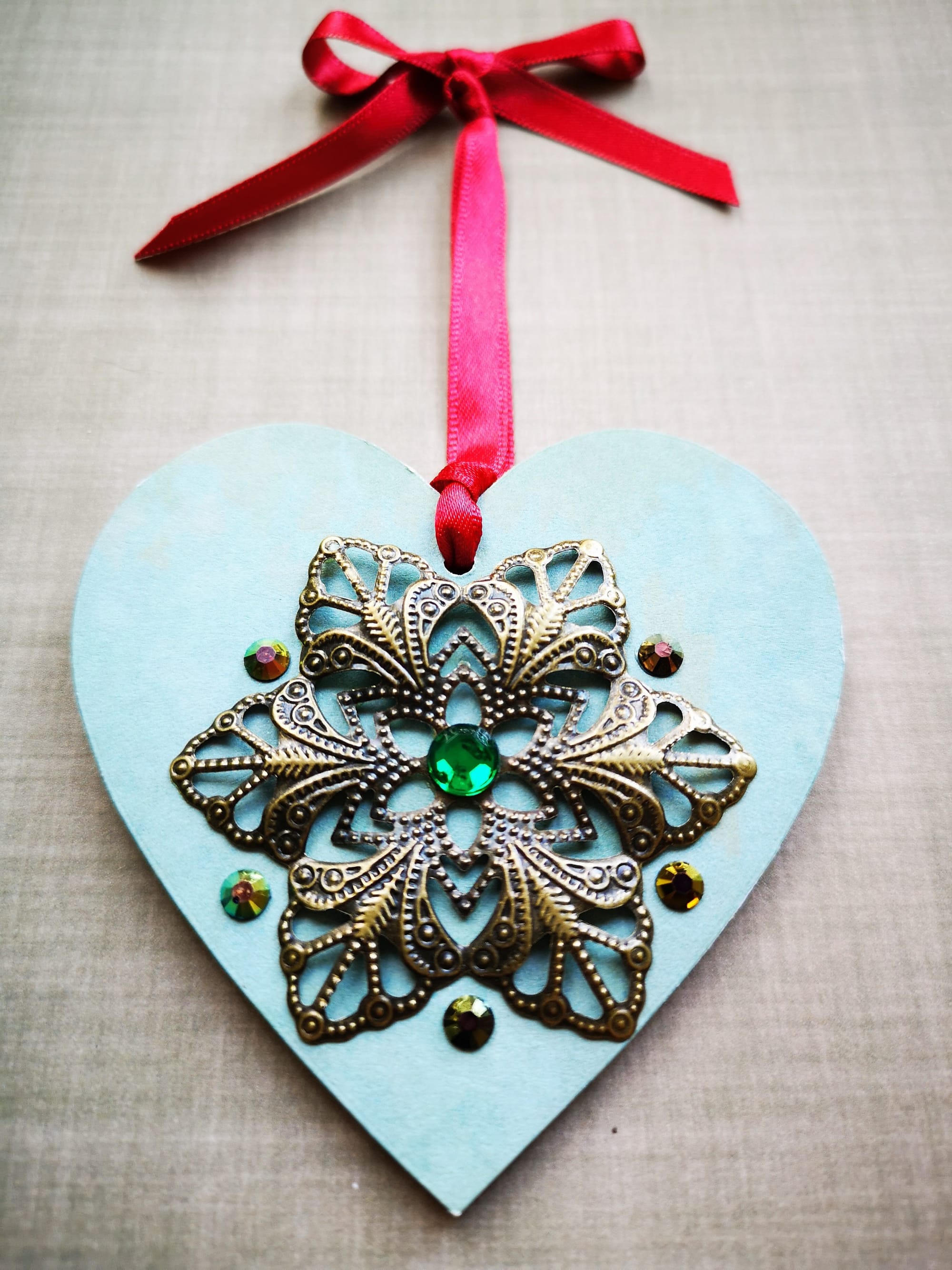 8x8cm Christmas Heart (#43)